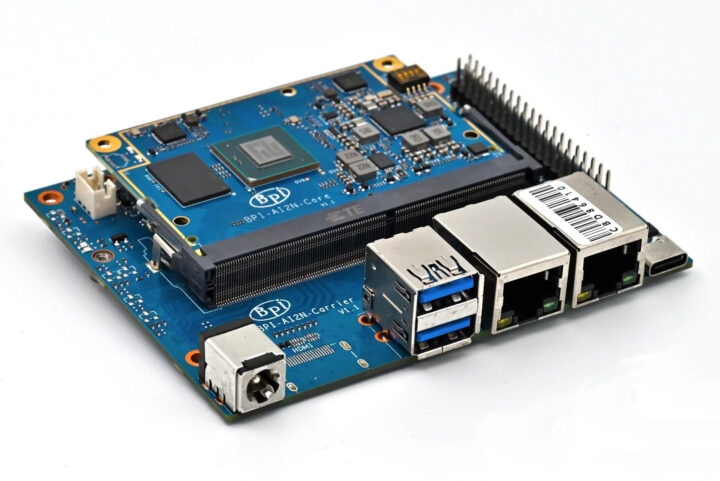 Banana Pi BPI-AI2N Renesas RZ/V2N SoM and carrier board