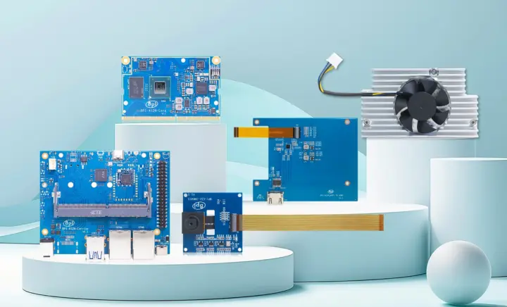 Banana Pi BPI-AI2N SoM carrier MIPI to HDMI camera fansink