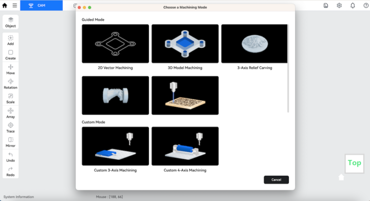 machining mode options machining mode options