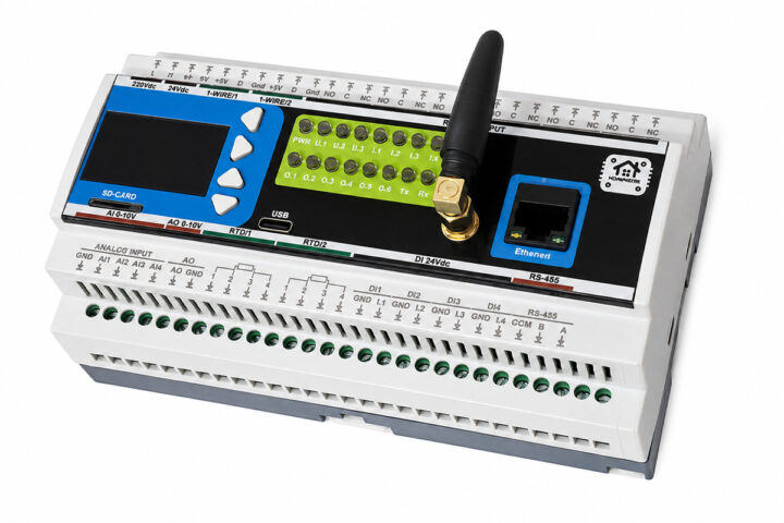 MiniPLC — ESP32 DIN Rail PLC for Home Assistant