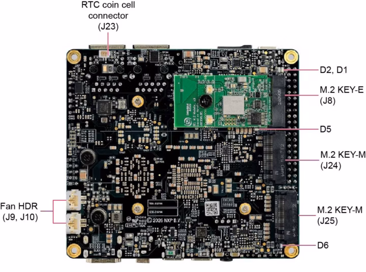 i.MX 95 board Bottom