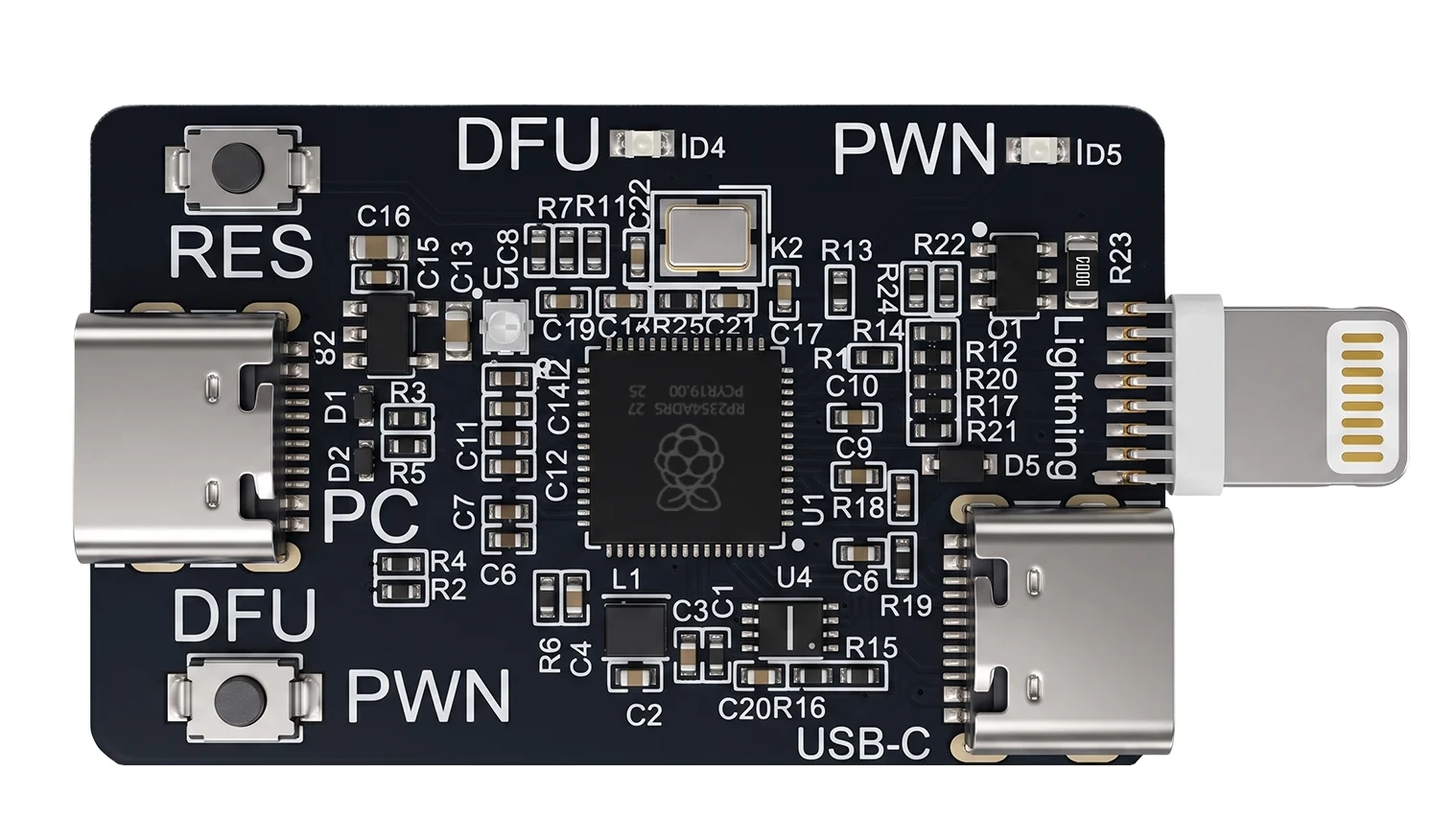 rp2354a lightning board usbliter8