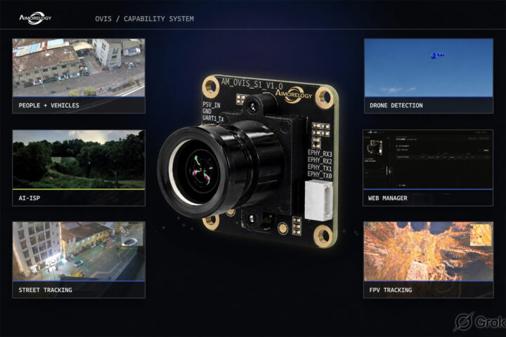 โมดูลกล้อง Edge AI AIMORELOGY Ovis บนชิป CVITEK CV1842H-P