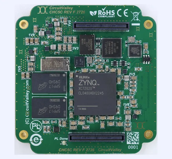 บอร์ด Core ของกล้องโมดูลาร์ที่ใช้ชิป AMD Zynq 7020
