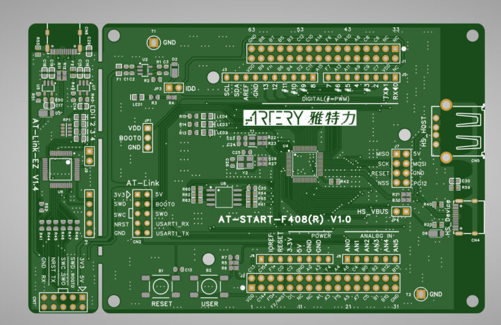 บอร์ดพัฒนาทดลอง AT-START-F408