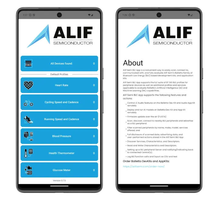 แอป Alif BLE สำหรับ Android