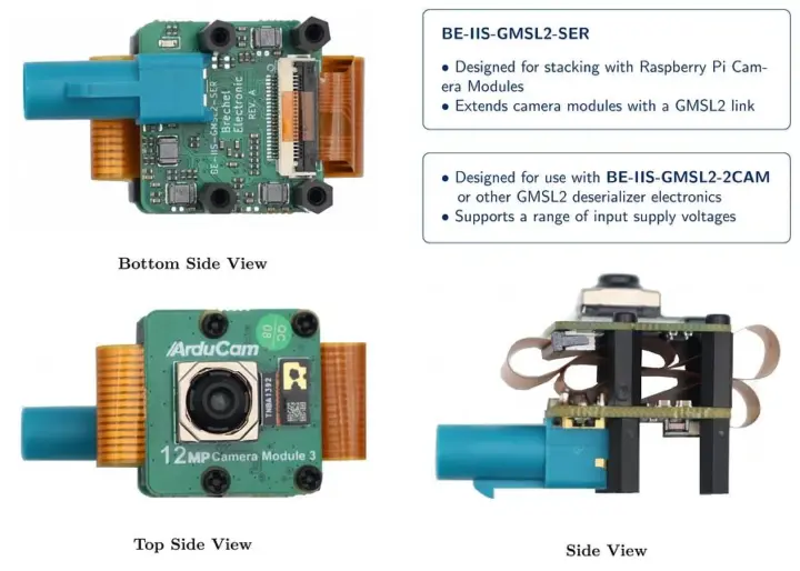 บอร์ด BE-IIS-GMSL2-SER ที่ประกอบแล้ว