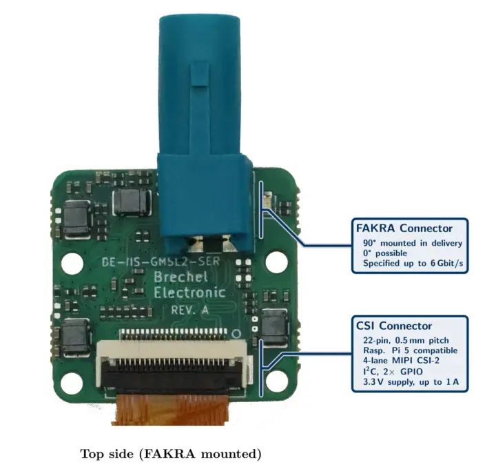 บอร์ด Brechel Electronics BE-IIS-GMSL2-SER