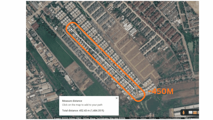 Elecrow ThinkNode M9 distance test urban Elecrow ThinkNode M9 distance test urban