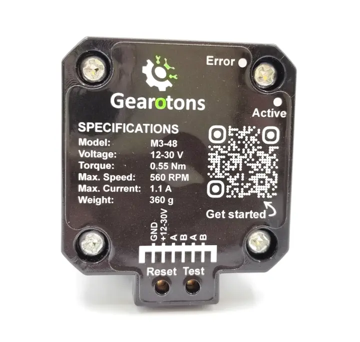 ข้อมูลจำเพาะของ Gearotons M17-48