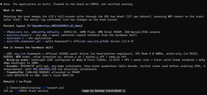 ONX2424G013 claude code result