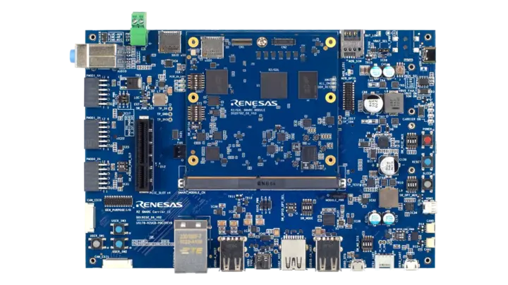 Renesas RZ/G3L-EVKIT พร้อมโมดูล SMARC RZ/G3L และบอร์ด carrier