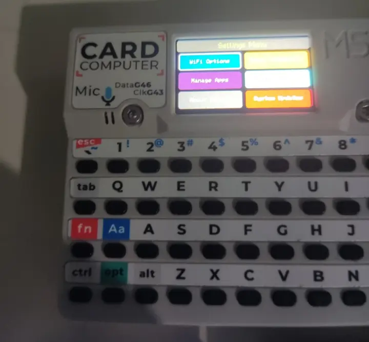 GUI ที่เขียนด้วย JavaScript บน M5Stack CardPuter