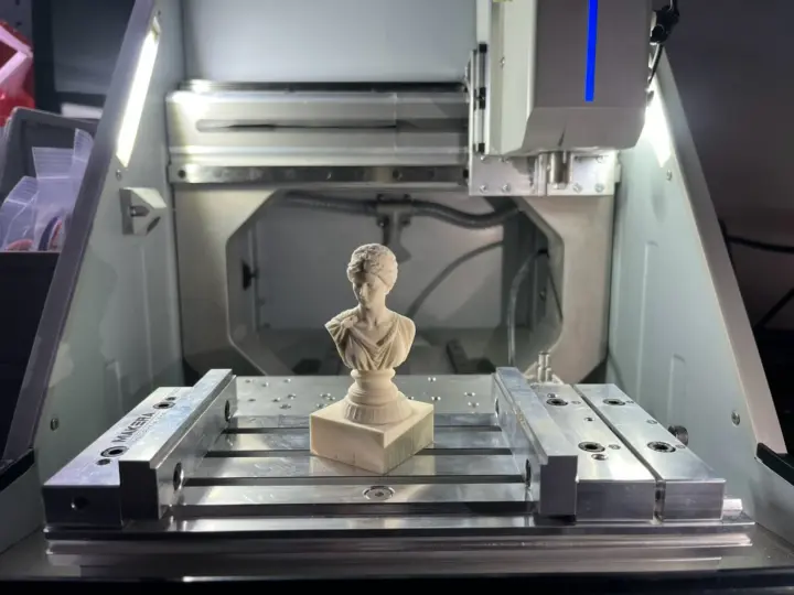 makera z1 4th axis sculpture milling result makera z1 4th axis sculpture milling result