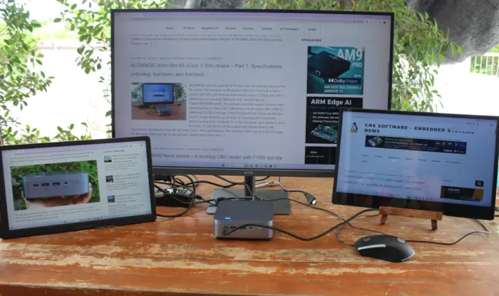 three Displays Setup