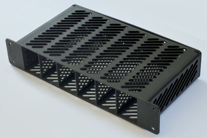 3D printed 1U rack enclosure for Xerxes Pi carrier boards