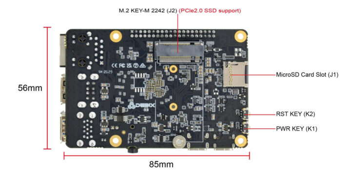 DEBIX M8391-01 อินเทอร์เฟซ I/O (ด้านล่าง)