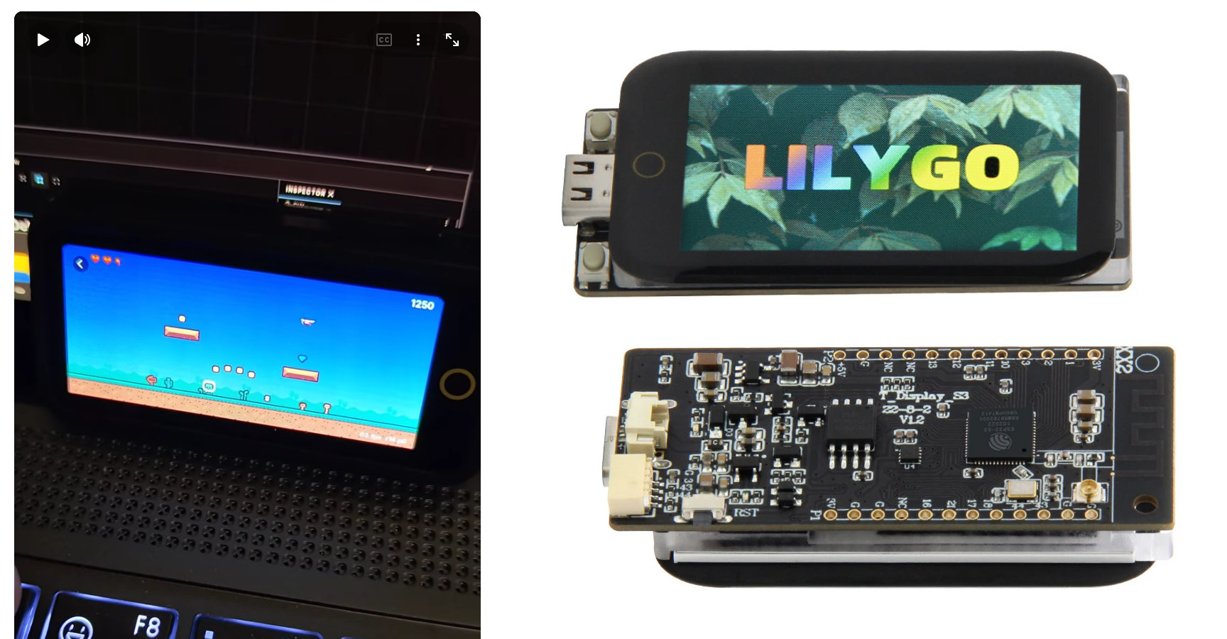 Deki demo on LILYGO T Display S3 Touch