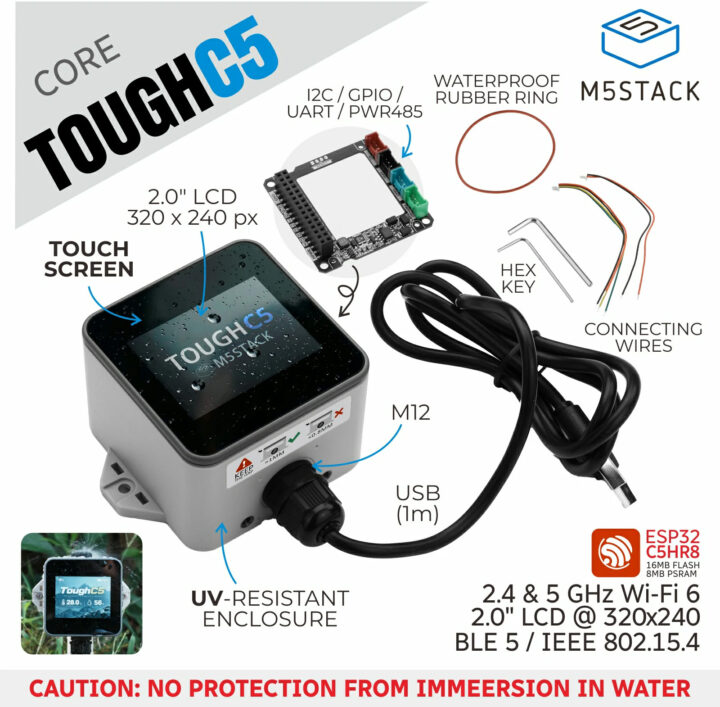 ภาพรวมชุดพัฒนา M5Stack ToughC5 IoT