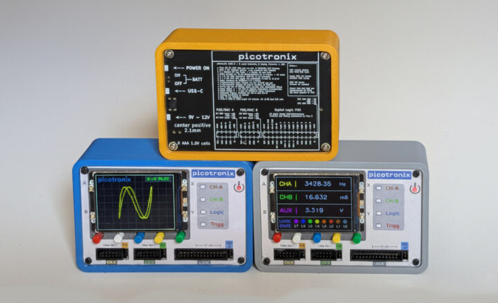 Picotronix ออสซิลโลสโคปและลอจิกอนาไลเซอร์แบบโมดูลาร์