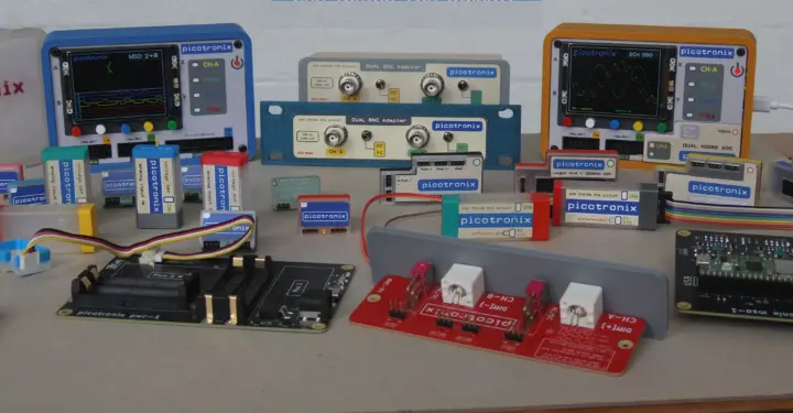 ออสซิลโลสโคปดิจิทัลแบบโมดูลาร์ Raspberry Pi Pico 2