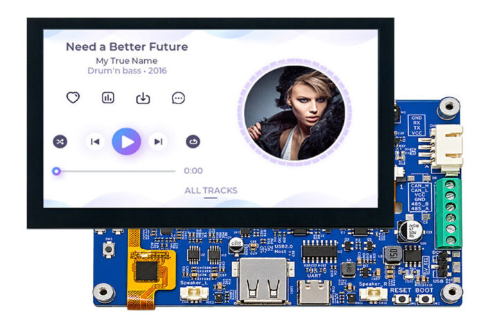 จอสมาร์ทดีสเพลย์ VIEWE ESP32-S31 ขนาด 4.3 นิ้ว พร้อมอินเทอร์เฟซเครื่องเล่นเพลง